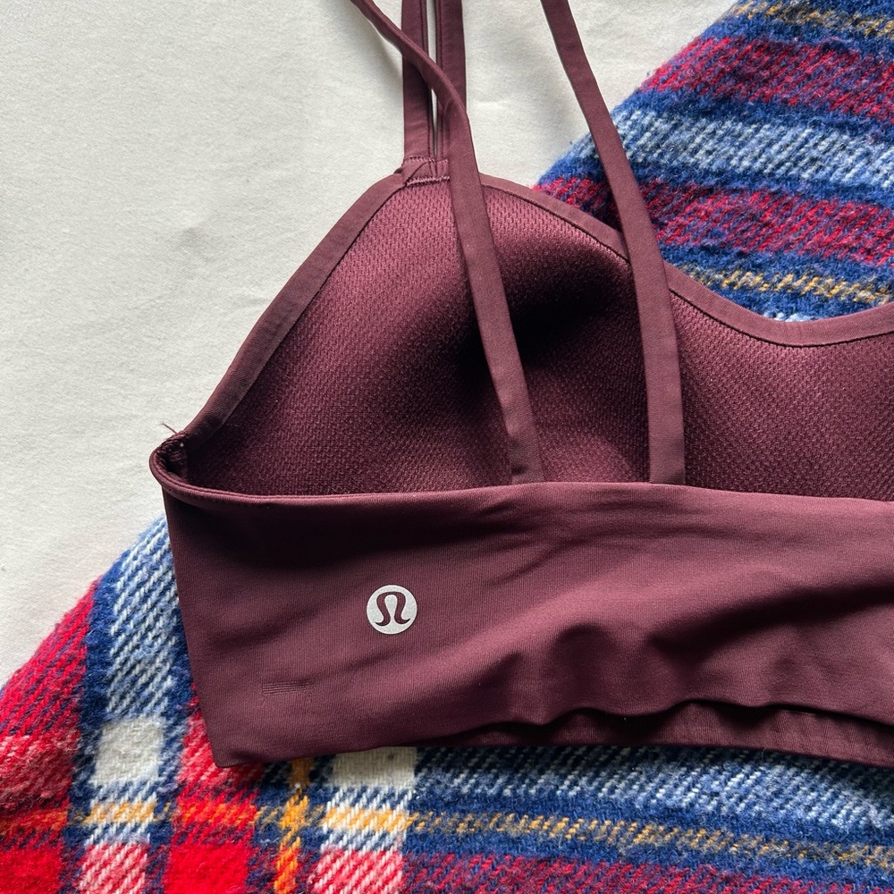 Burgundy LuluLemon Like a Cloud Sports Bra